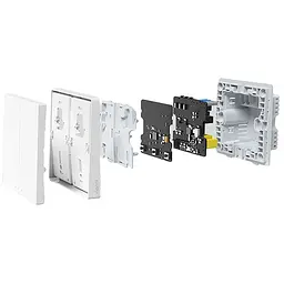 Розумний вимикач двоклавішний Aqara Smart Light Control ZigBee D1 [QBKG22LM] [50701] - мініатюра 3