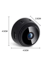 Міні-камера IP P2P HD камера з WiFi A9 чорна 4.5х4.5х2.5 см бездротова - мініатюра 6