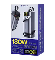 Повербанк Remax FP-111 20000mAh Power Bank 130w PD+QC Black - мініатюра 3