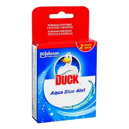 Змінний блок для підвісного очищувача для унітазу Duck Aqua 4 в 1 синій 2 х 40 г - мініатюра 2