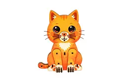 Конструктор дерев'яний Puz-00974 "Turbo Cat" PuzzleOk - мініатюра 5