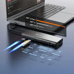 USB-Хаб j5create JCD398-N, USB Type-C 5-в-1 (JCD398-N) - мініатюра 9