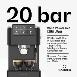 Кавоварка Klarstein SteelPresso Touch (10046502) - мініатюра 2