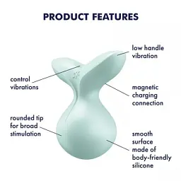 Вібратор Satisfyer Viva la Vulva 3 Mint мятний - мініатюра 6