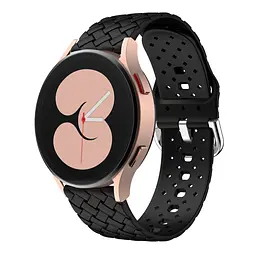 Ремінець Twist для Realme Watch - чорний ширина кріплення 20мм силікон Watchbands (W31-4WB39690011) - мініатюра 2