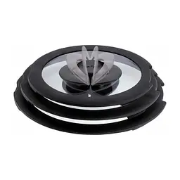 Кришка для посуду Tefal Ingenio 28см, скло, силікон, прозоро-чорний (L9846753) - мініатюра 2