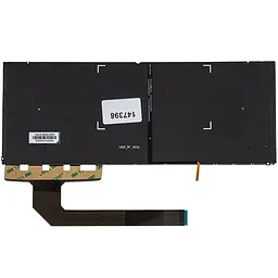 Клавіатура для ноутбука ASUS (UX370 series) ukr сірий без фрейма підсвічування клавіш - мініатюра 2