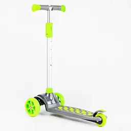 Самокат Best Scooter 30х11.5х63-80 см Зелено-сірий 000231314 - мініатюра 5