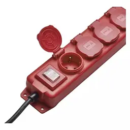 Фільтр мережевий 4 розетки 5 м Red 16А до 3.68 кВт Emos teh0024044 - мініатюра 4