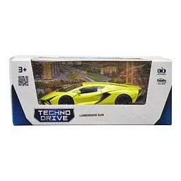 Автомодель TechnoDrive Lamborghini Sian, 1:32, жовта (250346U) - мініатюра 9