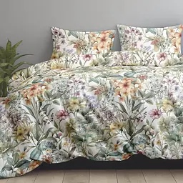 Комплект постільної білизни Home Line євро бязь Багатоцвіття (187470)