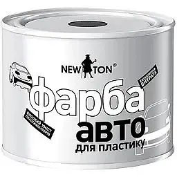 Фарба New Ton структурна для пластика чорна 450 мл
