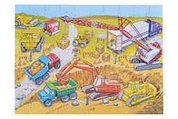 Пазл Same Toy Будівельна техніка, 4 картинки (2201Ut) - мініатюра 4