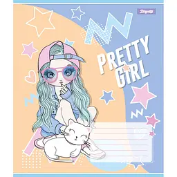 Зошит 1 вересня Pretty girl А5 12 аркушів лінія (767221), в асортименті - мініатюра 2