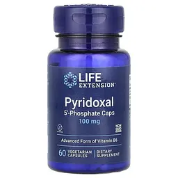 Вітамін B6 Life Extension Pyridoxal 5'-Phosphate 100 mg, 60 вегакапсул