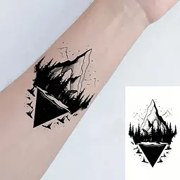 Набір дитячих тимчасових тату Чорні міні №3 Fresh Tattoo black-tattoo-mini-set-3-3, 30 штук по 9,5*5,5 см - мініатюра 7