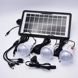 Ліхтар (станція) BL-80173 + 3 лампи + Powerbank + ЗУ220В (3 режими) - мініатюра 10