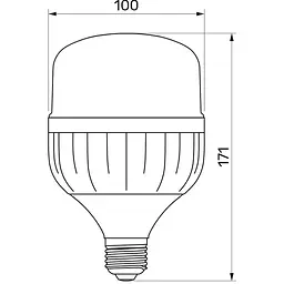 LED лампа Titanum A100 30W E27 6500К (TL-HA100-30276) - мініатюра 3