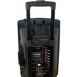 Акумуляторна акустична система XPRO BT-120D колонка валіза 150Вт USB SD FM радіо Bluetooth 2 радіомікрофони ДУ чорна (4382) - мініатюра 3