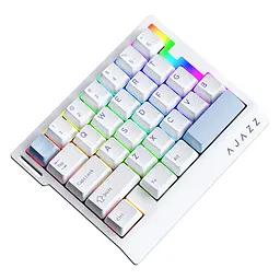Ігрова дротова магнітна клавіатура Ajazz AK029 / Ice Island Switch / White - мініатюра 2
