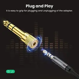 Адаптер Ugreen 6.5mm Male to 3.5mm Female Adapter (20503) - мініатюра 4