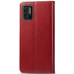 Шкіряний чохол-книжка GETMAN Gallant (PU) для Umidigi A7s Червоний - мініатюра 4