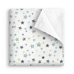 Пелюшка багаторазова Cosas непромокаюча Mint Starfall 100x140 см, м'ятна - мініатюра 2