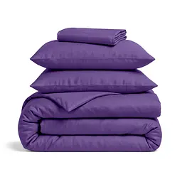 Сімейна постільна білизна з простирадлом на резинці LIGHT PLUM COSAS (4822052100530)