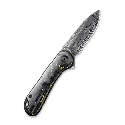 Ніж складаний кишеньковий Civivi Elementum, (7.5 см) Damascus / Carbon Fiber сірий - мініатюра 2