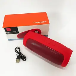 Портативна Вluetooth колонка Charge Mini E3 Бумбокс 1200 мАч 5Вт microSD Bluetooth 5.0 Червоний - мініатюра 8