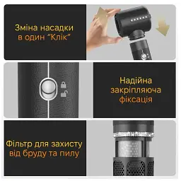 Багатофункціональний стайлер RESTEQ 7 в 1 Black, професійний стайлер 1400 Вт - мініатюра 2