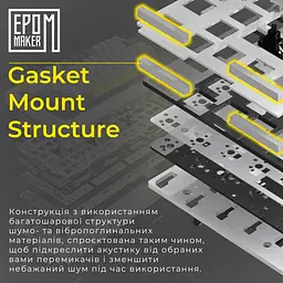 Клавіатура Epomaker TH80 PRO V2 Wisteria Tactile White механічна бездротова (TH80-PROV2-W-WT) - мініатюра 15