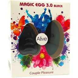 Віброяйце Alive Magic Egg 3.0 Black з пультом ДК на батарейках - мініатюра 2