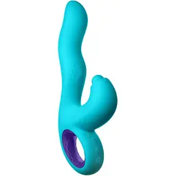 Вібратор-кролик Dreamtoys Femme Funn Klio G-Spot 21.3 см бірюзовий