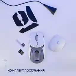 Мишка Logitech G309 Lightspeed Wireless/Bluetooth White (910-007207) - мініатюра 9