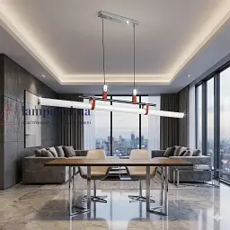 Підвісний лінійний LED світильник для кухні та столу Levistella 7841037 чорний з коричневим 36Вт 1205 мм
