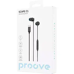 Навушники Proove Scape C1 (Type-C) black (WESC10000201) - мініатюра 2