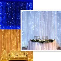 Світлодіодна гірлянда-водоспад Сіточка XPRO 3x3 м 300 LED теплий білий світло IP44 (234564306_377) - мініатюра 3