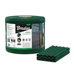 Стрічка для огорожі Bradas 19 см х 36 м 200г/м.кв + кліпси 20 шт TOB2001936GR