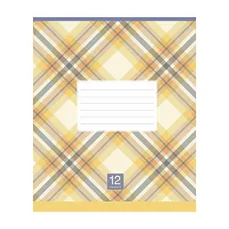 Зошит Школярик Plaid pattern 12 аркушів лінія (012-3345L), в асортименті - мініатюра 5