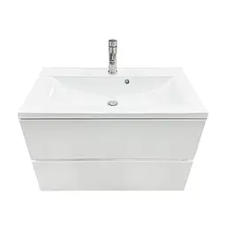 Раковина накладна Adamant QUANTO 80, прямокутна, сифоном Click-Clack + змішувач (4824296208201) - мініатюра 6
