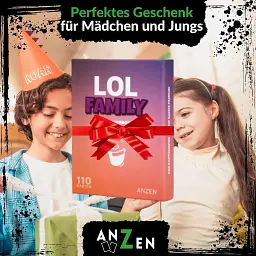 Сімейна карткова гра Сміятися заборонено ANZEN LOL Family 110 карток весела гра для компанії 8+ німецька версія (SKU-215) - мініатюра 5