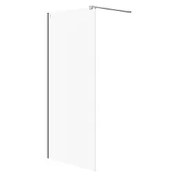 Душова кабіна Cersanit Mille Walk-in хром 90 Х200 прозоре скло S161-006, прозорий, хром
