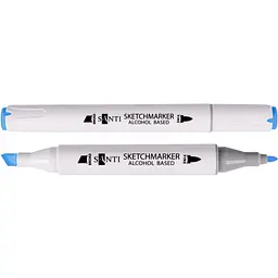 Набір спиртових маркерів Santi Professional SA-76 небесно-блакитний 6 шт. (390883)