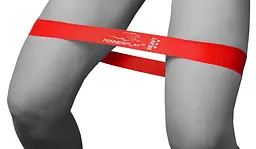 Резинка для фітнесу PowerPlay 4114 Mini Power Band 1.2 мм Heavy Червона (11 кг) (PP_4114_Red_Heavy) - мініатюра 5