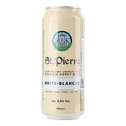 Пиво St. Pierre Blanche, світле, нефільтроване, 5%, з/б, 0,5 л - мініатюра 4