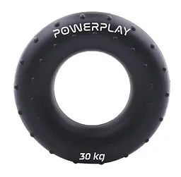 Еспандер кистьовий силіконовий PowerPlay PP-4338 Hand Grip Hard 30 кг Чорний (PP_4338_Black_30kg) - мініатюра 1