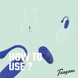 Віброяйце Teazers Egg with Remote, 18.5 см (синій) - мініатюра 11