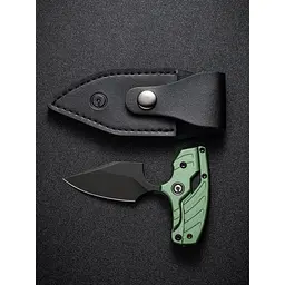 Ніж фіксований кишеньковий Civivi Typhoeus , (5.8 см) 14C28N / Aluminum зелений з чохлом - мініатюра 17