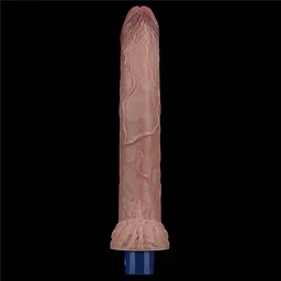 Реалістичний вібратор Lovetoy Real Softee 27 см коричневий - мініатюра 4